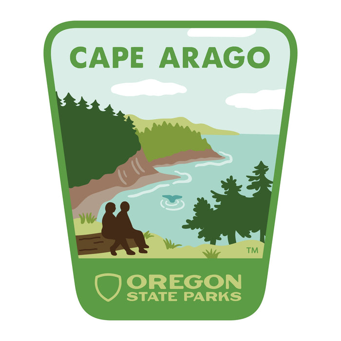 Cape Arago, 3.25” Weatherproof Sticker