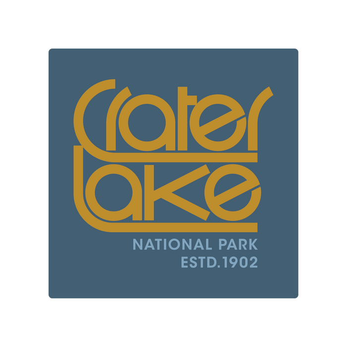 Crater Lake National Park Type Sticker