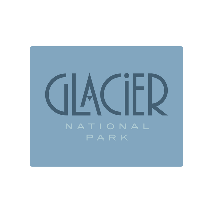Glacier National Park Type Sticker