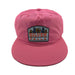 1 of 1, Silver Falls Pink Surf Hat w/ Flowers Embroidered Patch | Patchmarks Oregon State Parks