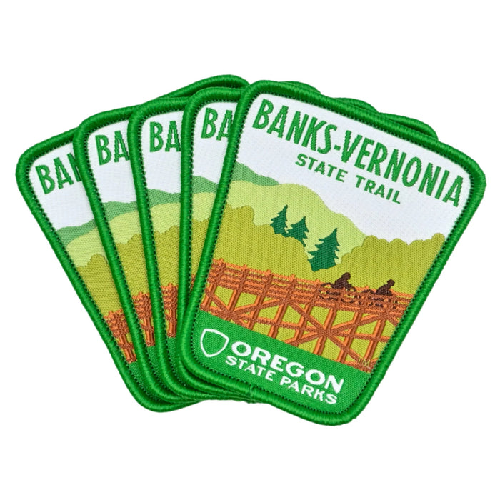 Banks-Vernonia Trail, 2.5" Iron-on Patch