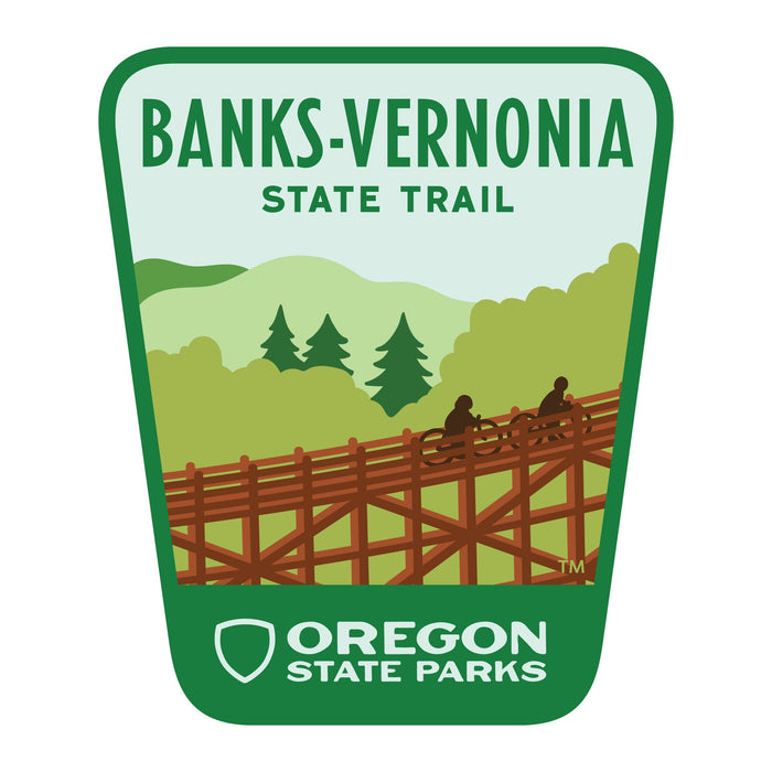 Banks Vernonia Trail, 3.25” Weatherproof Sticker