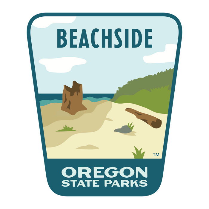 Beachside, 3.25” Weatherproof Sticker