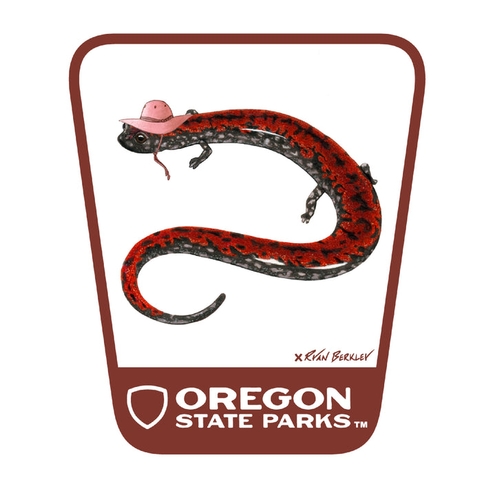 Oregon Slender Salamander  3.25" Weatherproof Sticker