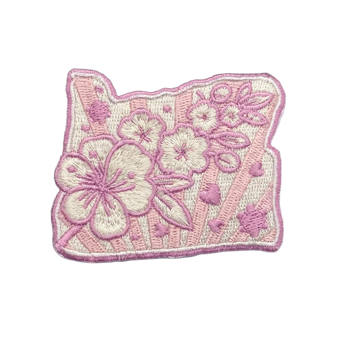 *NEW* Cherry Blossoms - Embroidered Patch | Patchmarks Oregon State Parks