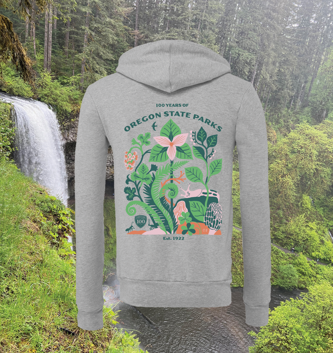 Oregon State Parks Zip Hoodie "100 years" Carson Ellis x Aaron Draplin