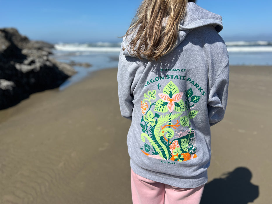 Oregon State Parks Zip Hoodie "100 years" Carson Ellis x Aaron Draplin