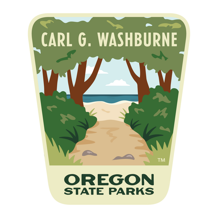 Carl G Washburn, 3.25” Weatherproof Sticker