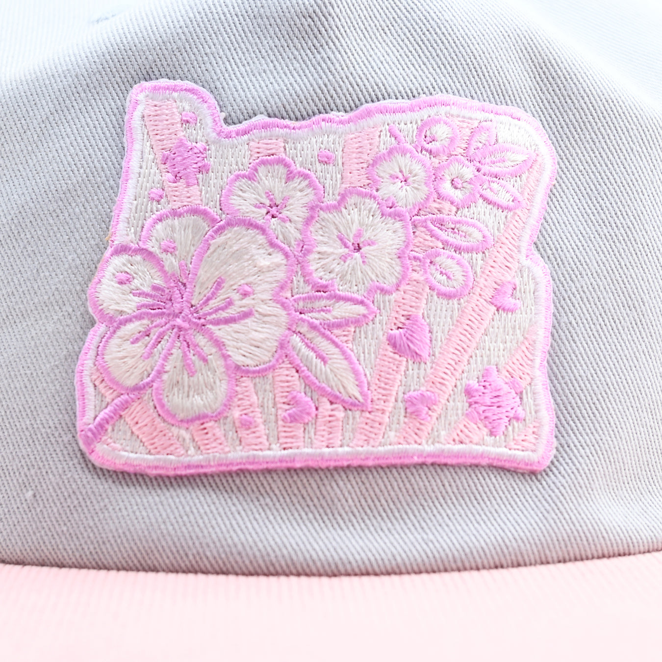 Cherry Blossom Two-Tone Snapback Hat | Patchmarks Oregon State Parks
