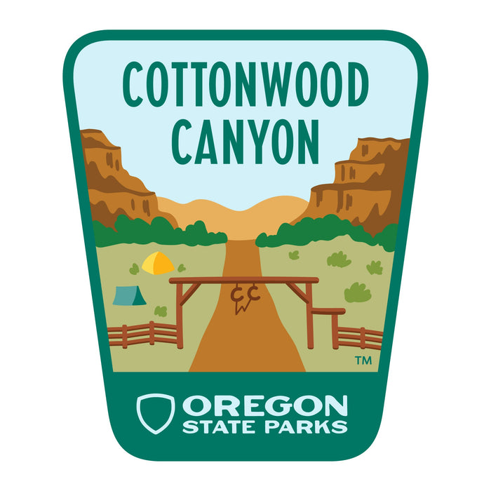 Cottonwood Canyon, 3.25” Weatherproof Sticker