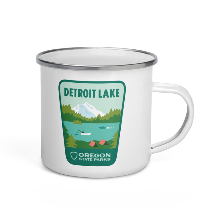 Detroit Lake Enamel Mug, 12oz