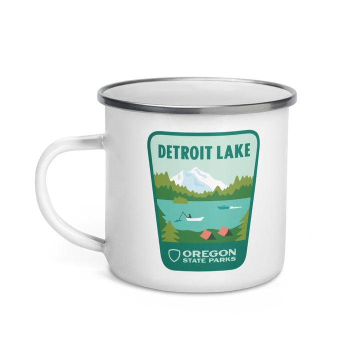 Detroit Lake Enamel Mug, 12oz