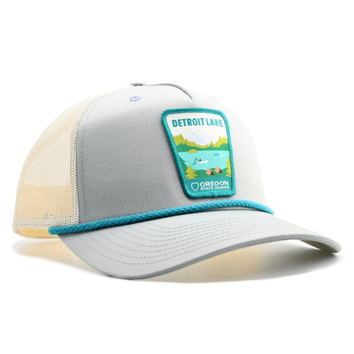 Detroit Lake Rope-Trucker Hat | Patchmarks Oregon State Parks