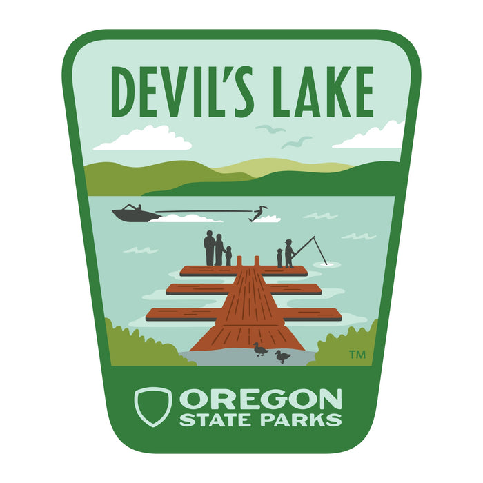 Devils Lake, 3.25” Weatherproof Sticker