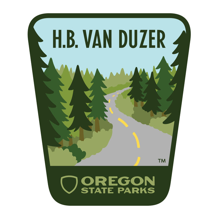 H.B. Van Duzer, 3.25” Weatherproof Sticker