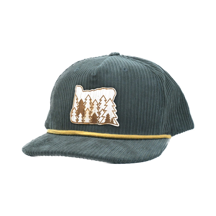 Evergreens - Wood Patch Cord Hat