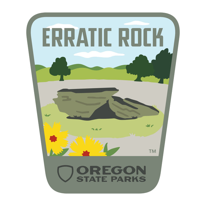 Erratic Rock, 3.25” Weatherproof Sticker