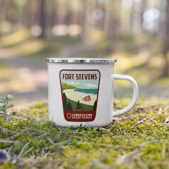 Fort Stevens Enamel Mug, 12oz