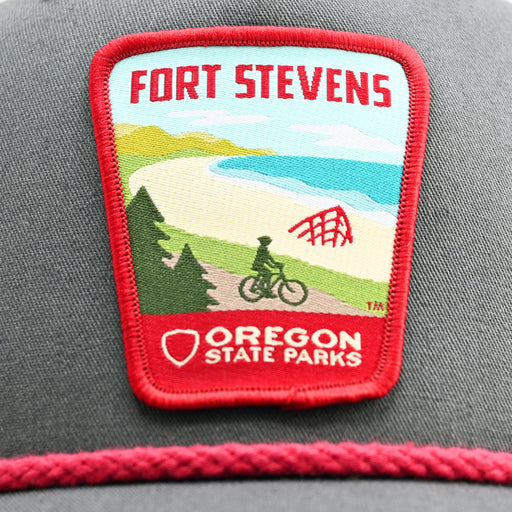Fort Stevens Rope-Trucker Hat | Patchmarks Oregon State Parks