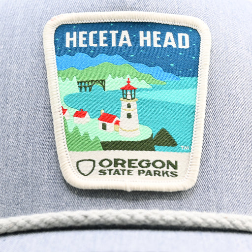 Heceta Head Rope-Trucker Hat | Patchmarks Oregon State Parks