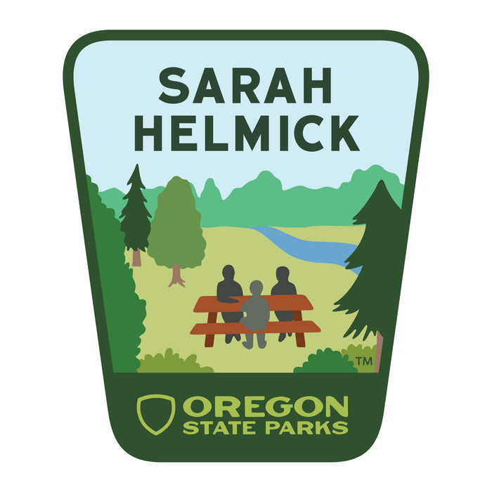 Sarah Helmick, 3.25” Weatherproof Sticker