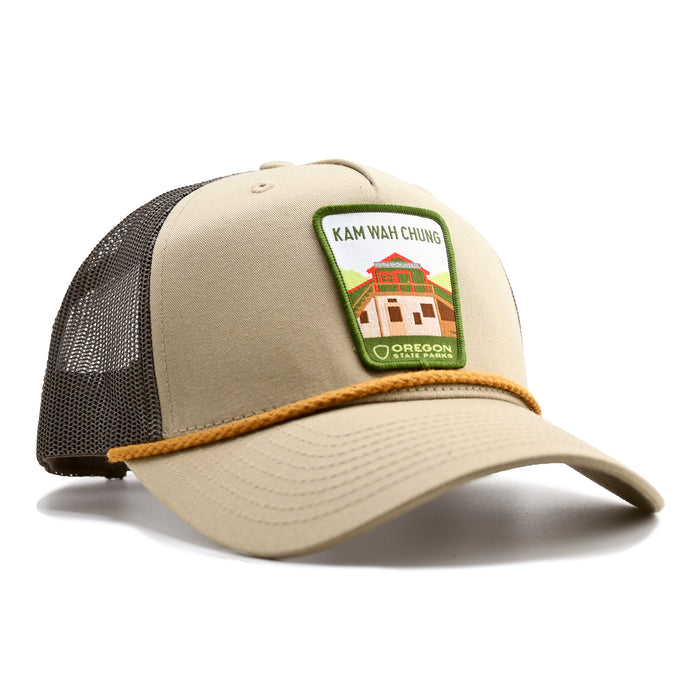 Kam Wah Chung Rope-Trucker Hat | Patchmarks Oregon State Parks