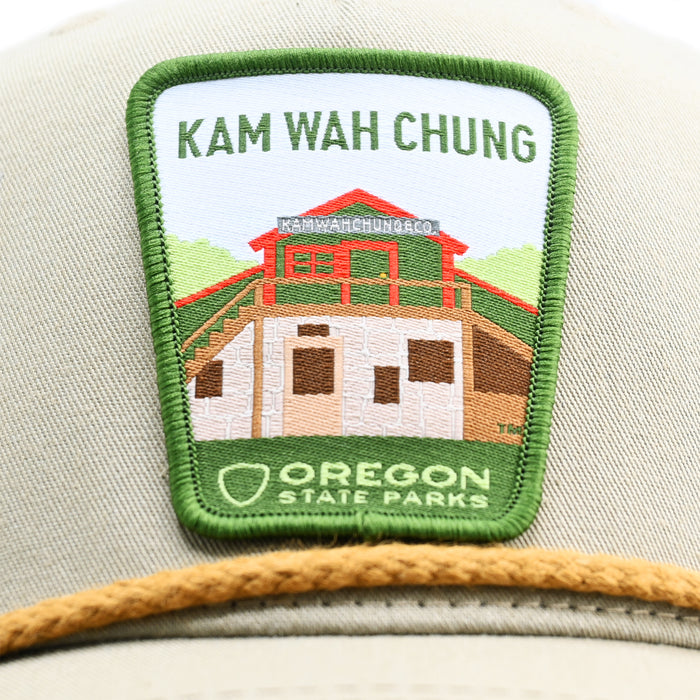 Kam Wah Chung Rope-Trucker Hat | Patchmarks Oregon State Parks