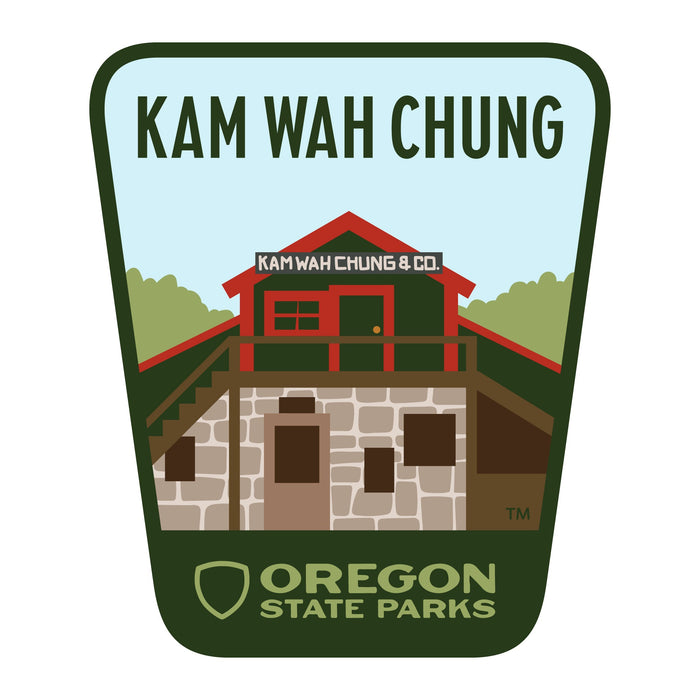 Kam Wah Chung, 3.25” Weatherproof Sticker