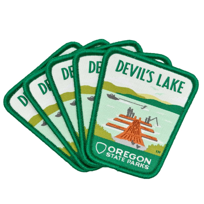 Devils Lake,  2.5" Iron-on Patch