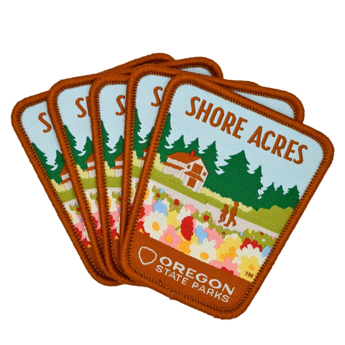 Shore Acres,  2.5" Iron-on Patch