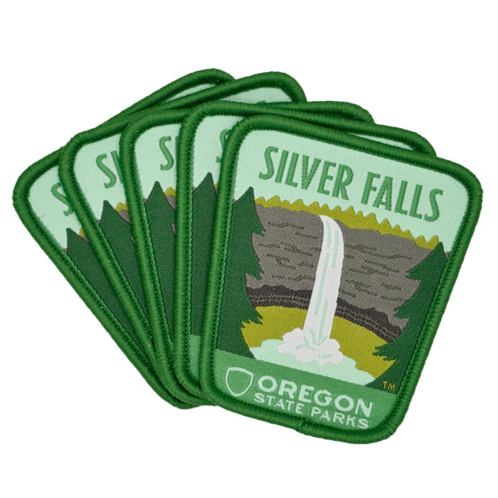 Silver Falls, 2.5" Iron-on Patch