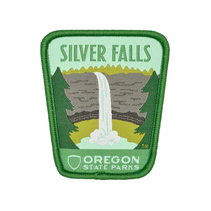 Silver Falls, 2.5" Iron-on Patch