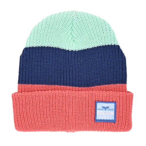 Oregon Coast Stripes Beanie | Patchmarks Oregon State Parks