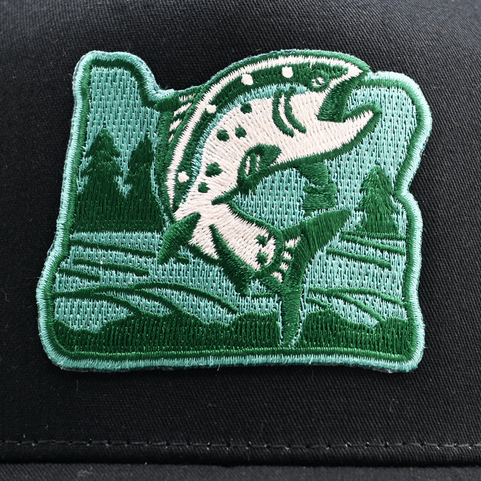 Salmon Snapback Hat | Patchmarks Oregon State Parks