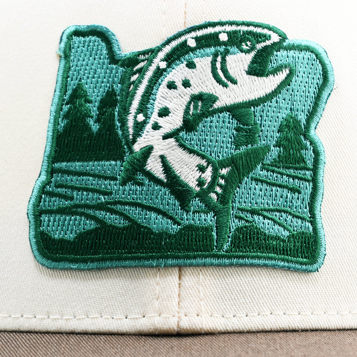 Salmon Trucker Hat | Patchmarks Oregon State Parks