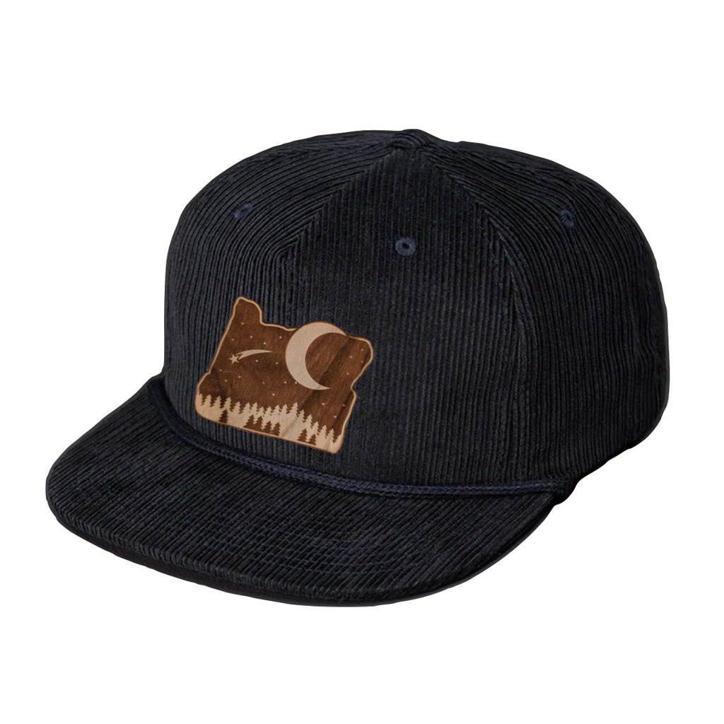 Dark Sky - Wood Patch Cord Hat