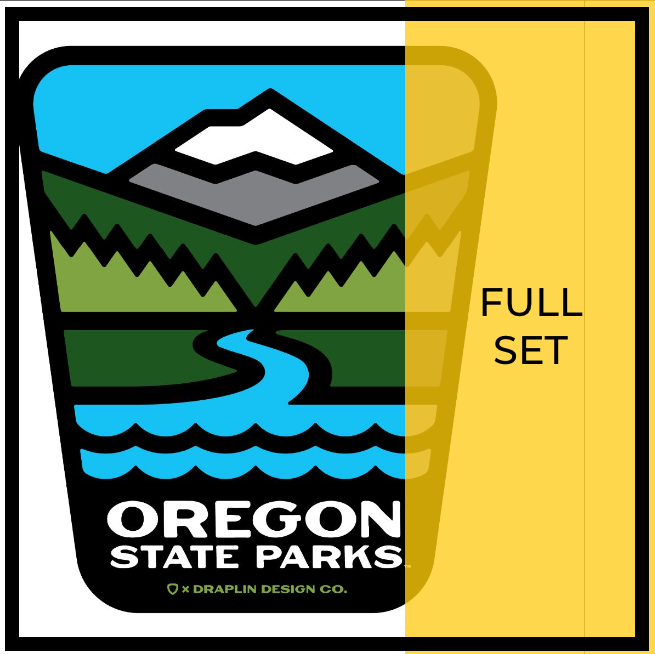 Oregon State Parks Sticker Set, 59 pc