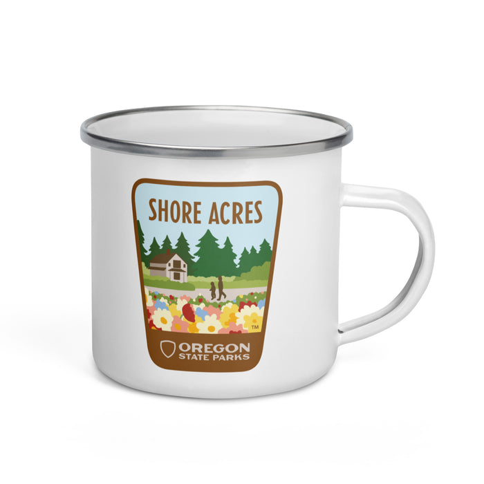 Shore Acres Enamel Mug, 12oz