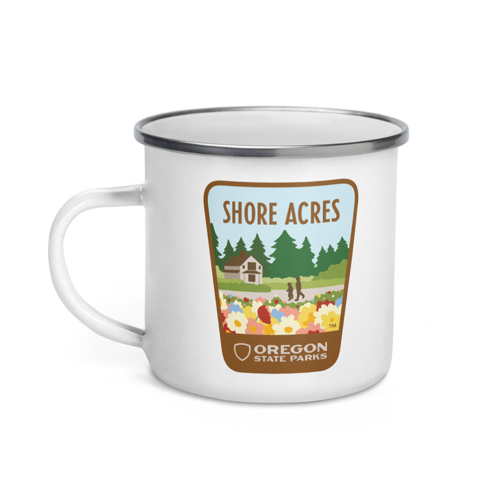 Shore Acres Enamel Mug, 12oz