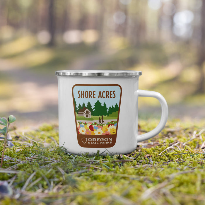 Shore Acres Enamel Mug, 12oz