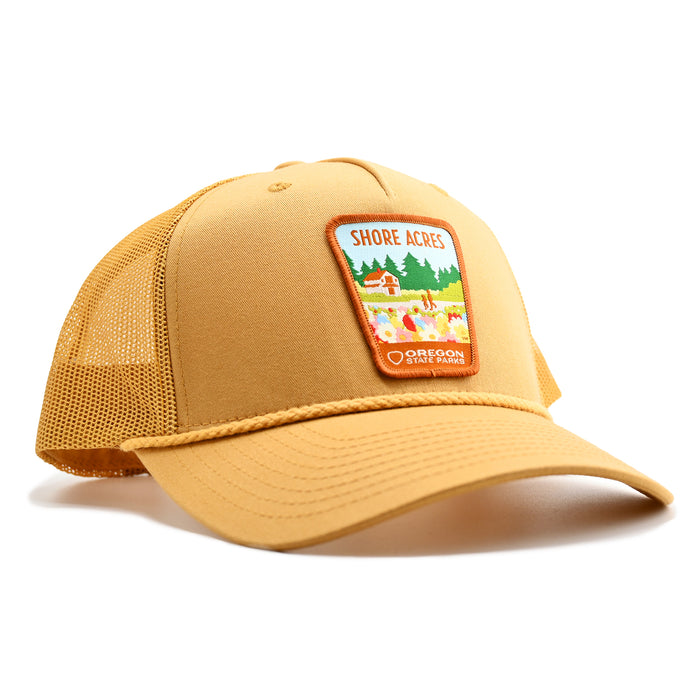 Shore Acres Rope-Trucker Hat | Patchmarks Oregon State Parks