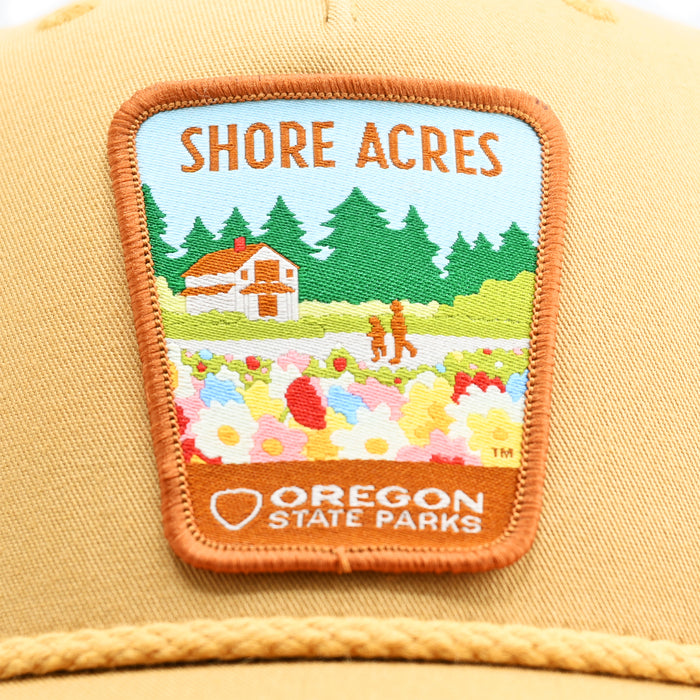 Shore Acres Rope-Trucker Hat | Patchmarks Oregon State Parks