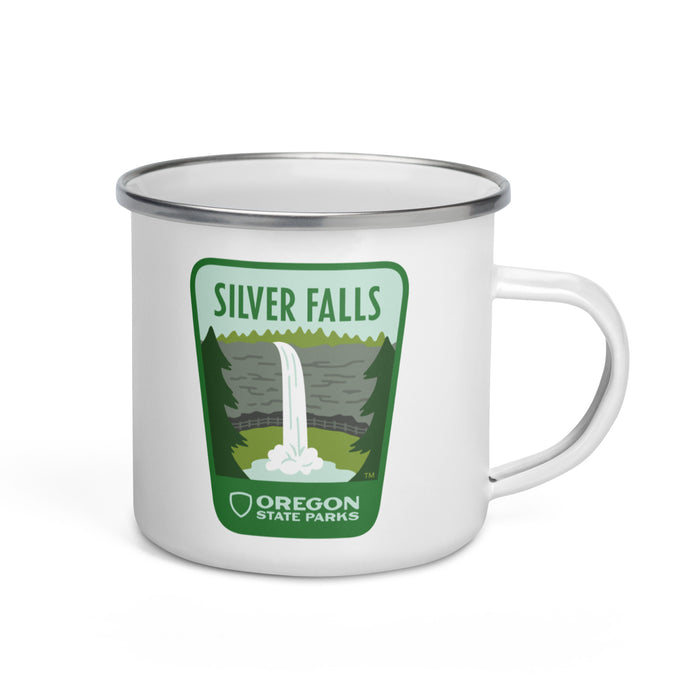 Silver Falls Enamel Mug, 12oz