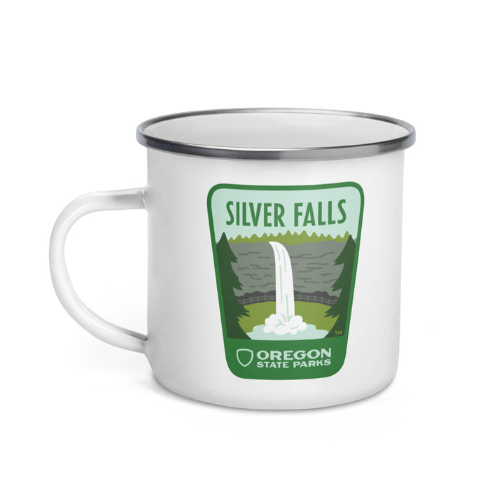 Silver Falls Enamel Mug, 12oz