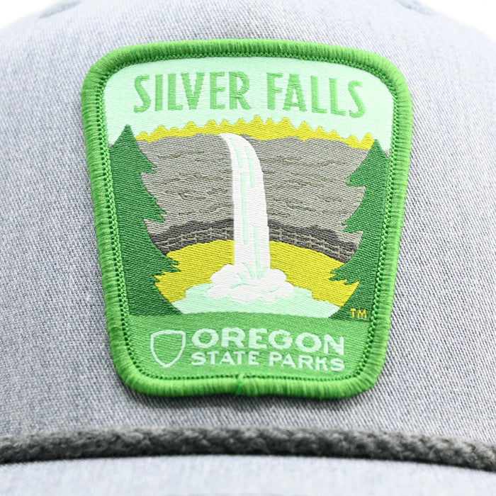 Silver Falls Rope-Trucker Hat | Patchmarks Oregon State Parks