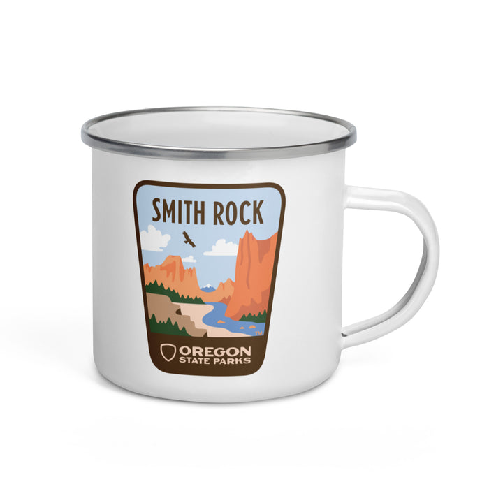 Smith Rock Enamel Mug, 12oz