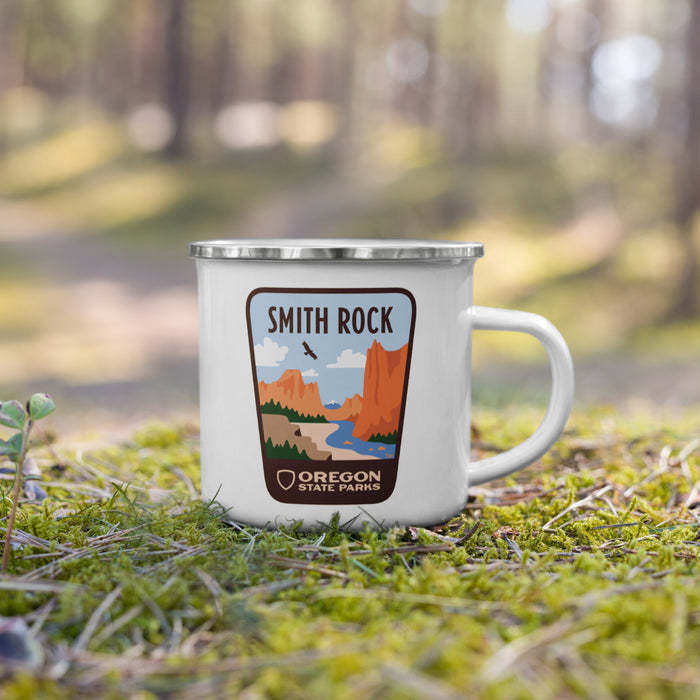 Smith Rock Enamel Mug, 12oz