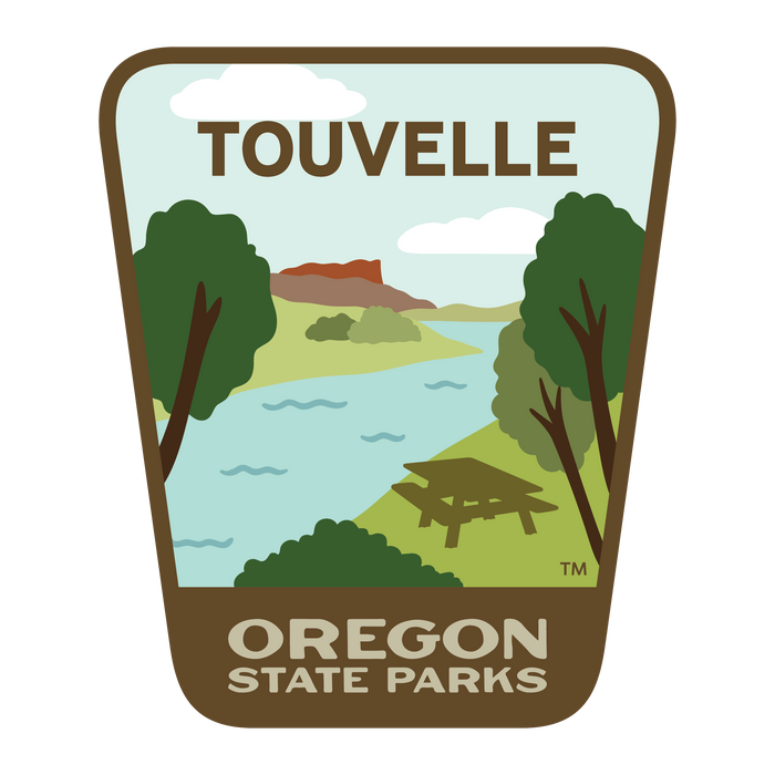 Touvelle, 3.25” Weatherproof Sticker
