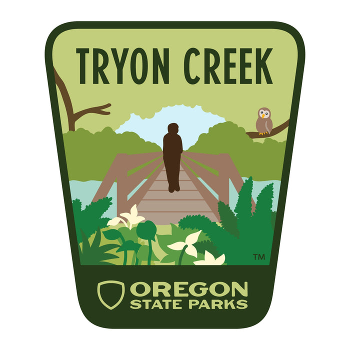 Tryon Creek, 3.25” Weatherproof Sticker