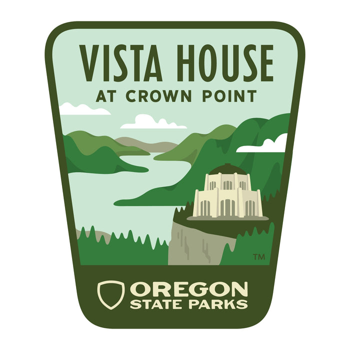 Vista House, 3.25” Weatherproof Sticker